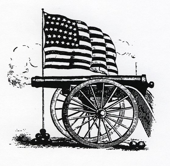 Civil War Canon & Flag
